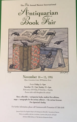 Edward Gorey Signed Color Poster. #66 of 350 copies. [1995].