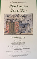Edward Gorey Signed Color Poster. #66 of 350 copies. 19th Antiquarian Book Fair. Hynes Conv. Ctr., Boston: November 10-12, 1995.