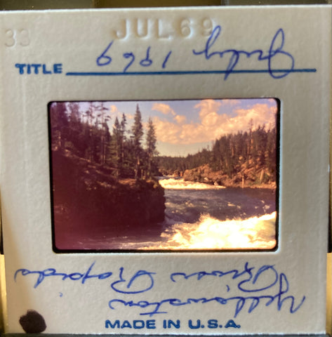 (Slides) Yellowstone. 13 Color 35mm slides (1969)
