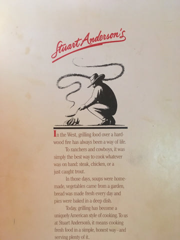 (Menu) Stuart Anderson's.  [ca. late 1970's].