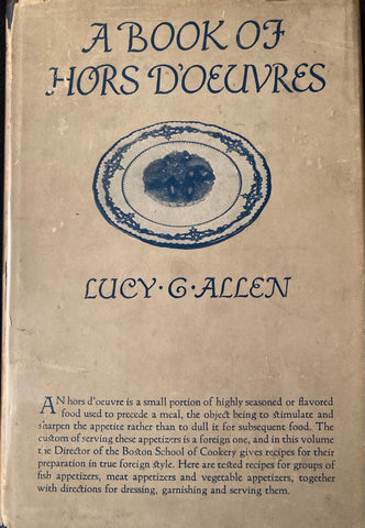 A Book of Hors D'Oeuvres. By Lucy G. Allen. (1925)