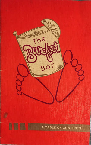 (Jalisco, Mexico) Cocktail Menu. The Barefoot Bar. [ca. 1970's].
