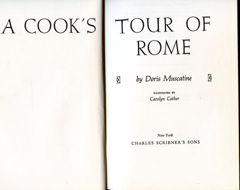 Inscribed!  A Cook's Tour of Rome.  [1964]