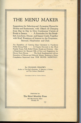 [Hotel History]  [1910]