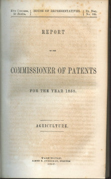 Report of the Commissioner of Patents, Grape and Wine Culture in California.  [1858]