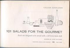 (Salads)  101 Salads For The Gourmet.  By Gillian Sandlands.  [1954].  1st edition.