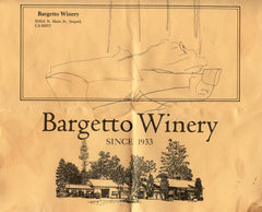 (Wine List)  {Soquel, CA}  Bargetto Winery.  [1977].