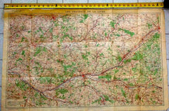 Les Chateaux de la Loire.  1928 Map