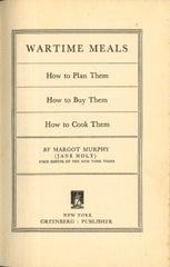 Wartime Meals 1942